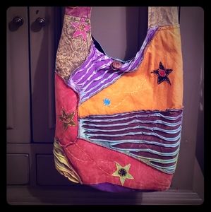 Boho Hippie Celestial Crossbody bag from Nepal